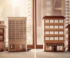 Professional comparison illustration of commercial and residential property management differences {{brizy_dc_image_alt entityId=