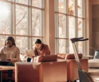 Students using modern study and wellness amenities {{brizy_dc_image_alt entityId=