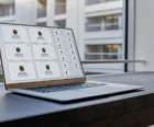 A landlord's laptop displaying reports from the best tenant screening services. {{brizy_dc_image_alt entityId=